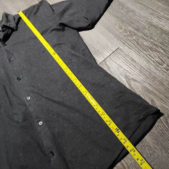 Vintage 90s classic basic grey cotton button-up shirt for work / office - Picture 11 of 16